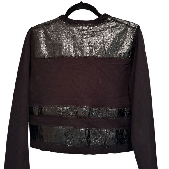 Doncaster black cardigan with patent leather accents - Picture 5 of 10